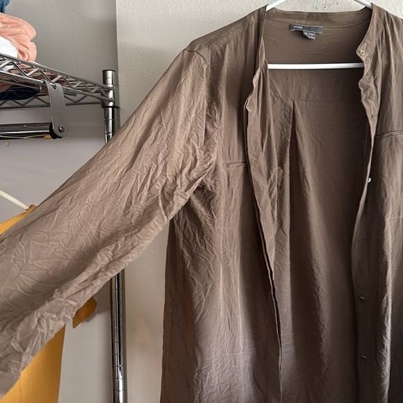 Vince silk long sleeve button up - Picture 3 of 6